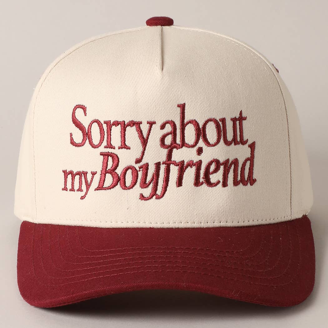 Sorry about my Girlfriend/Boyfriend Trucker Hat