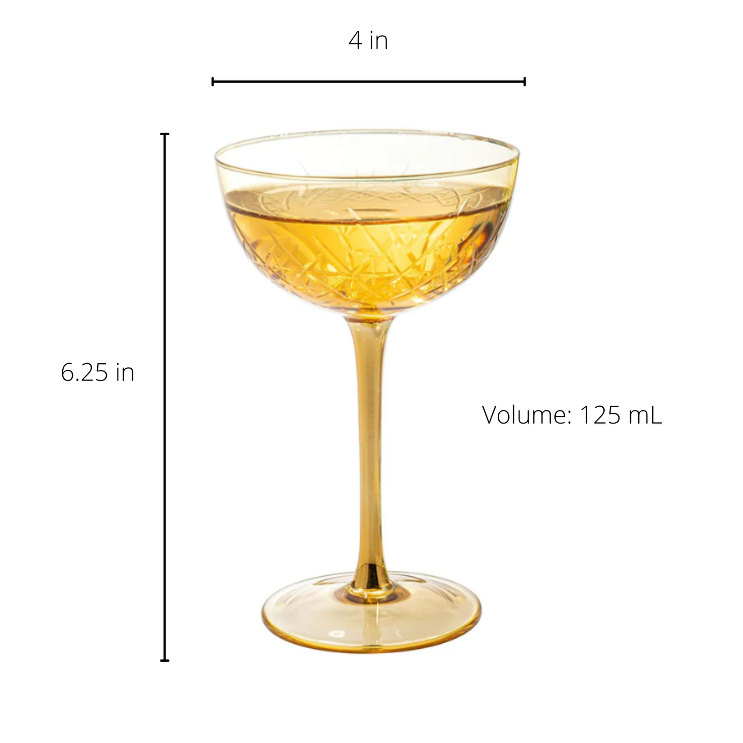 Colored Coupe Art Deco Glasses w/ Gold Rim