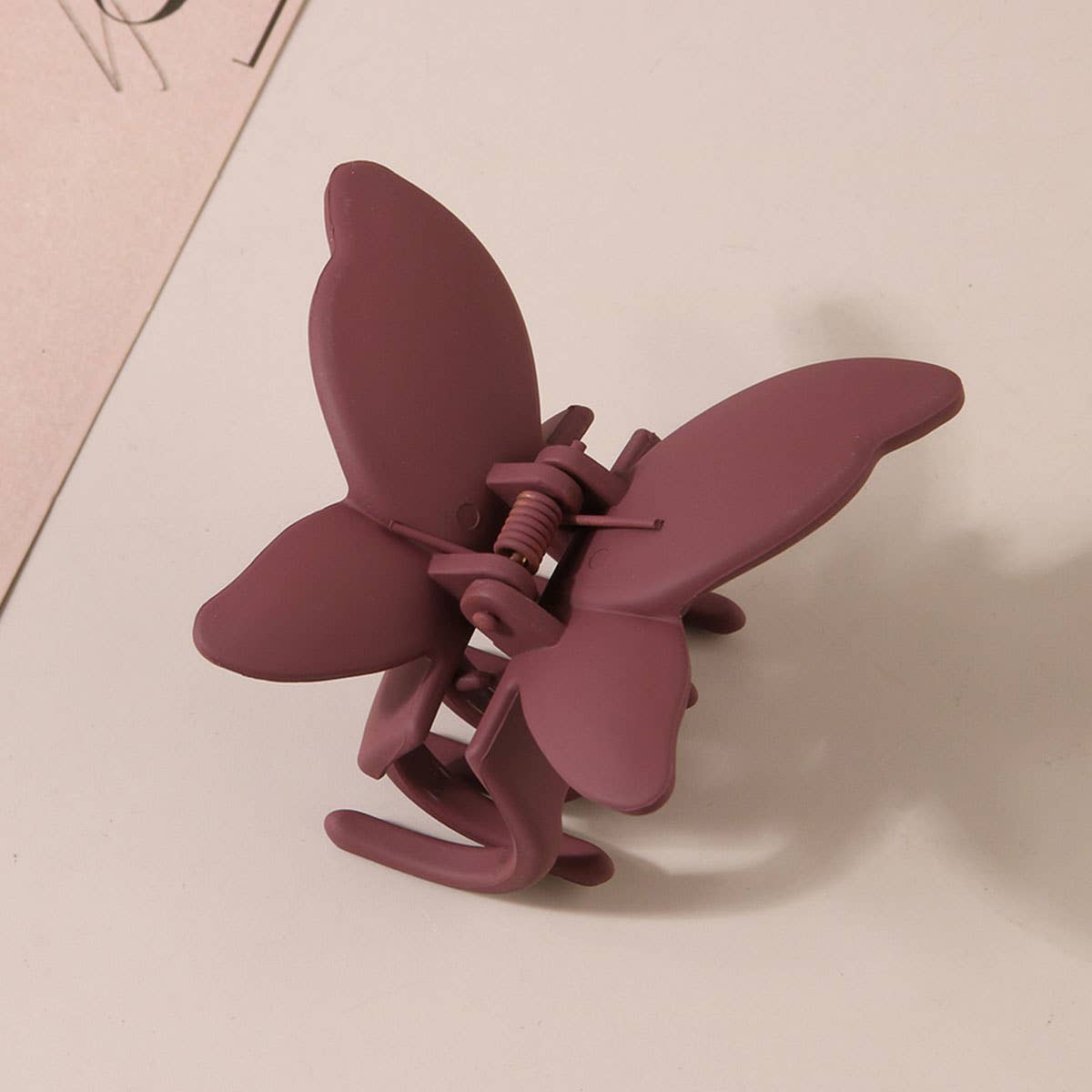 Matte Butterfly Hair Claw Clips