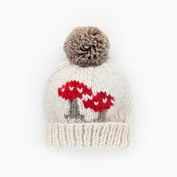 Knit Mushroom Beanie