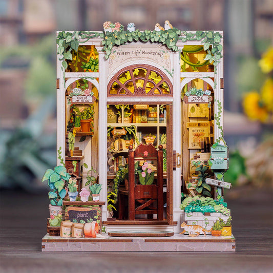 DIY Book Nook Kit: Green Life Bookshop