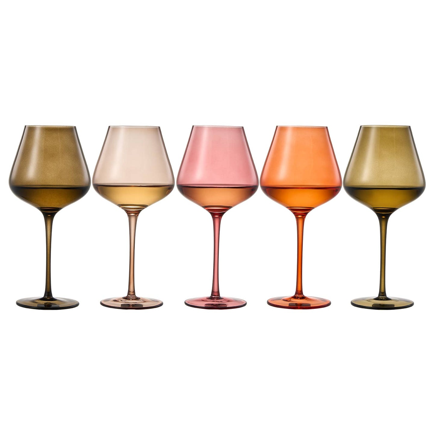 Muted Crystal Wine Glasses