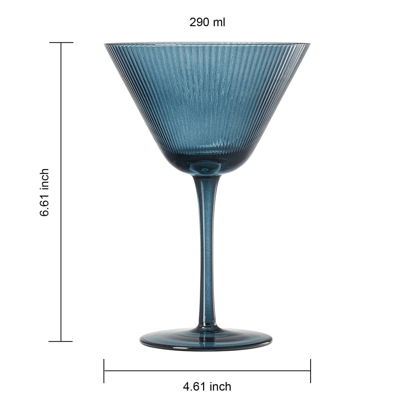 Ripple Martini Glasses