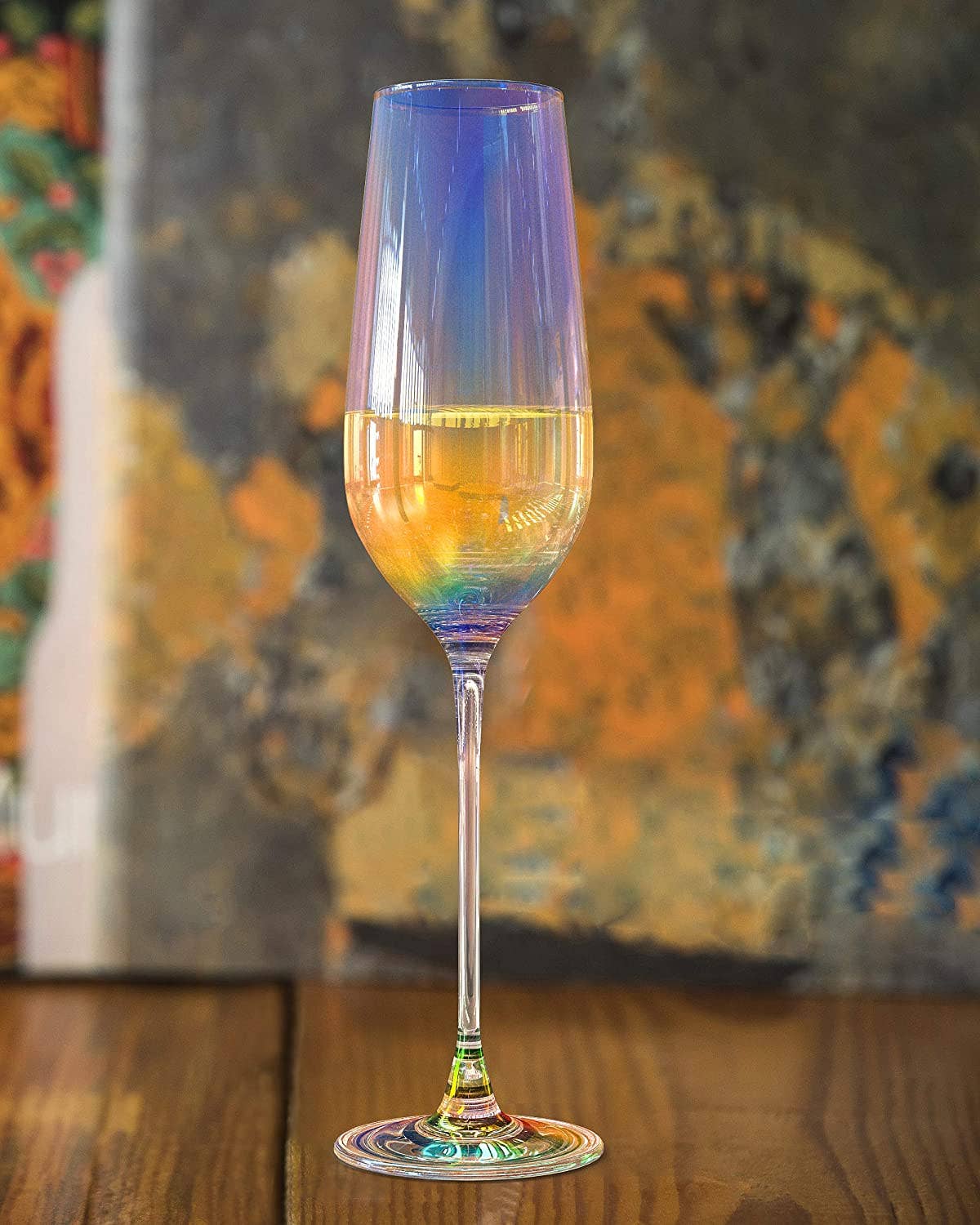 Iridescent Champagne Flutes