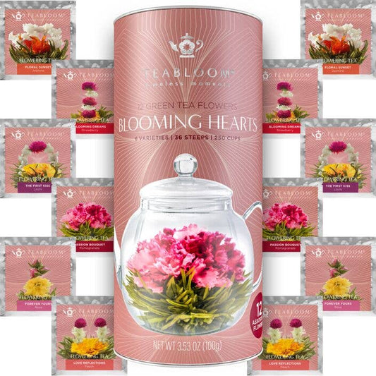 Heart-Shaped Flowering Teas