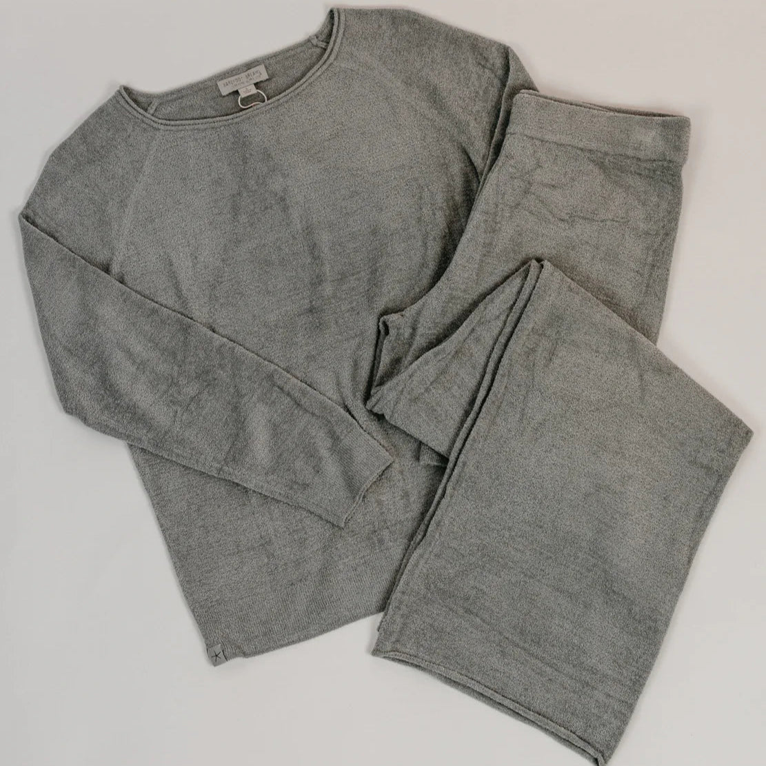 CCUL Jersey Roll Pullover + Wide Leg Pant Set