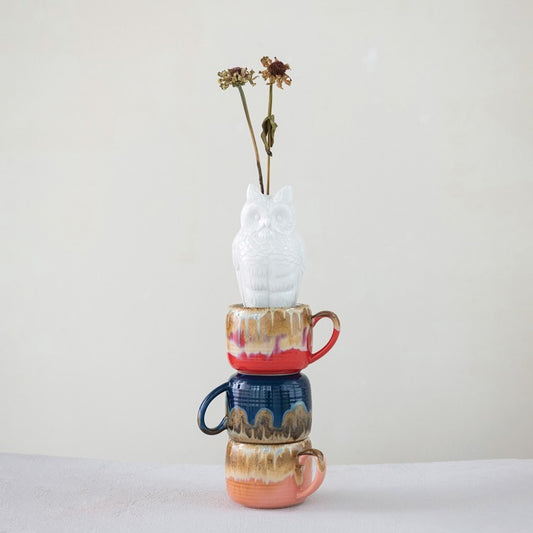 Colored Stoneware Mugs