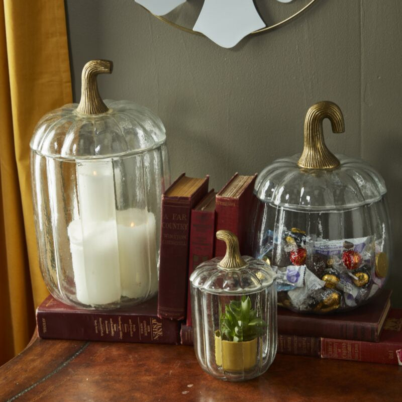 Glass Pumpkin Terrarium