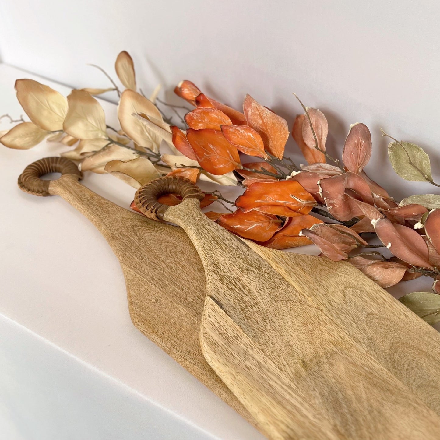 Braided Leather Handle Boards