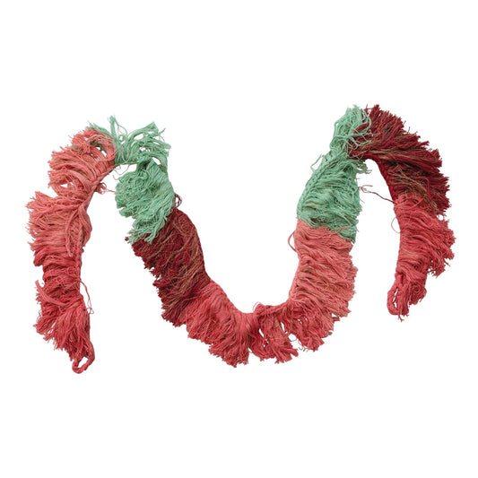 Hand-Woven Cotton Fringe Garland