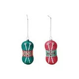 Glass Yarn + Needle Ornaments