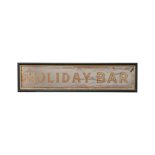 "Holiday Bar" Antique Mirror Sign