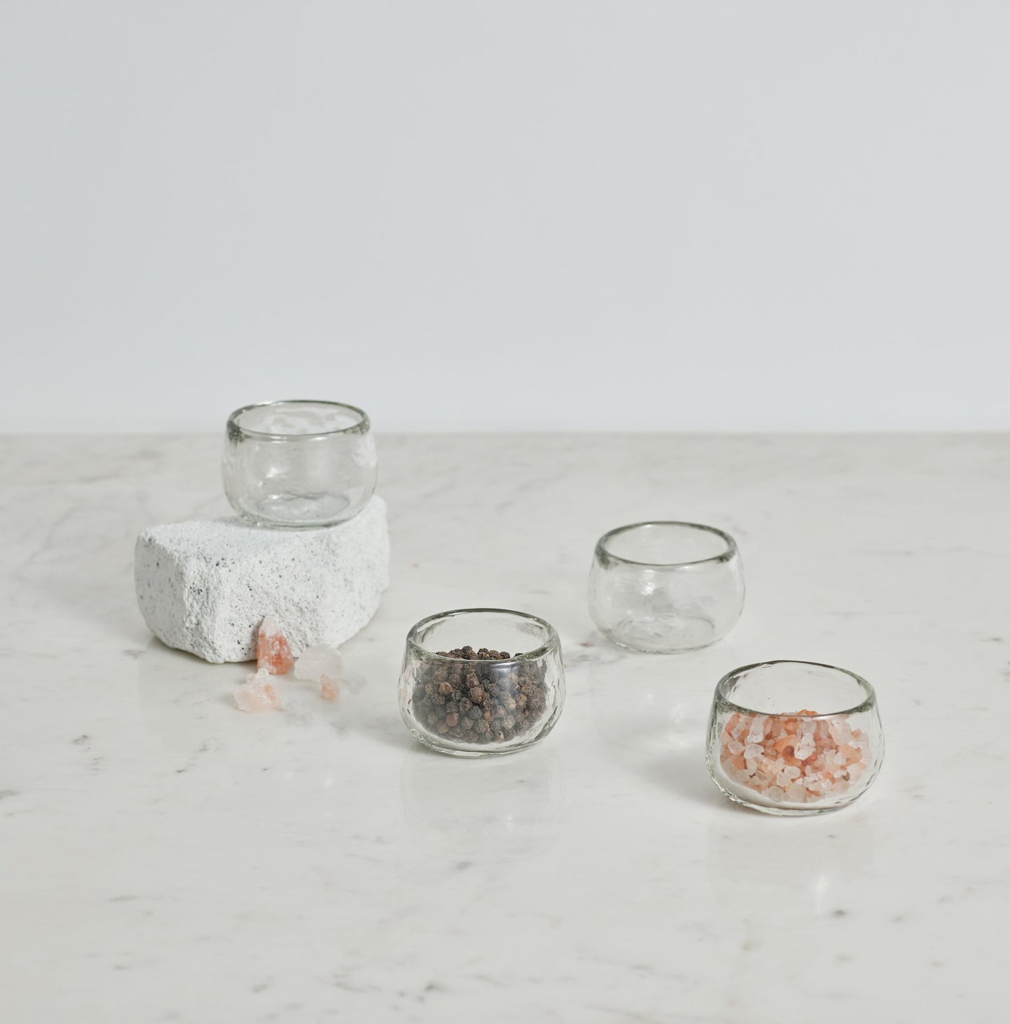 Pebbled Glassware Collection