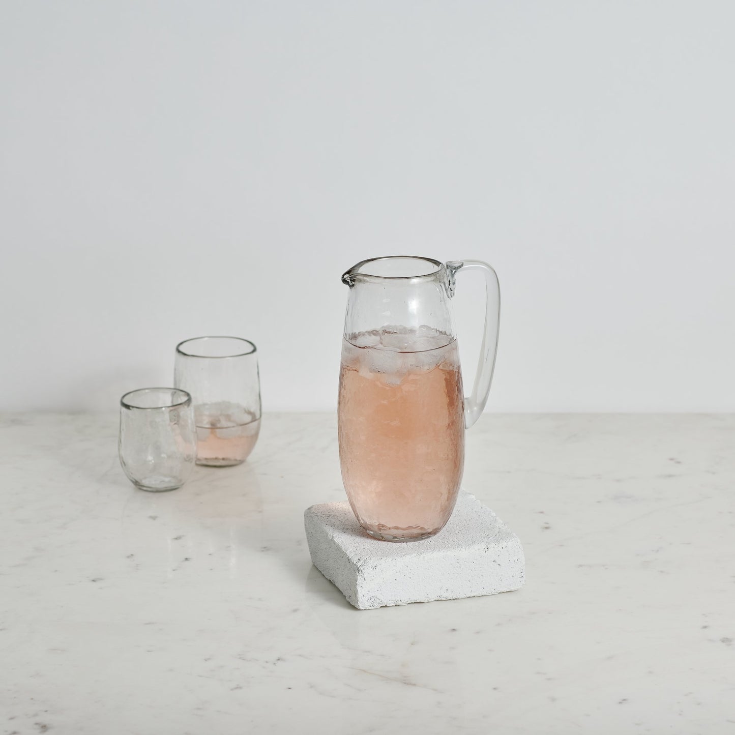 Pebbled Glassware Collection