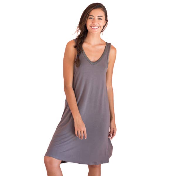 Bamboo V-Neck Nightshirt