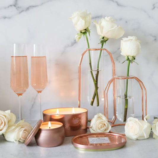 Sparkling Rose Candles