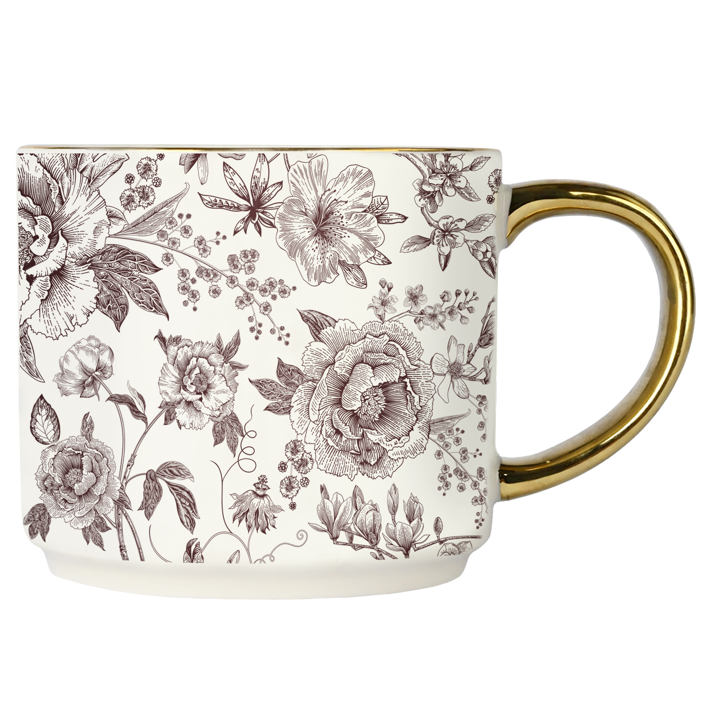 Brown Delft Ceramic Mug