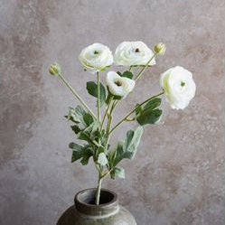 Faux White Ranunculus