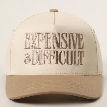 Expensive & Difficult Embroidered Trucker Hat