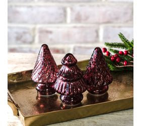 Mini Glass Christmas Trees