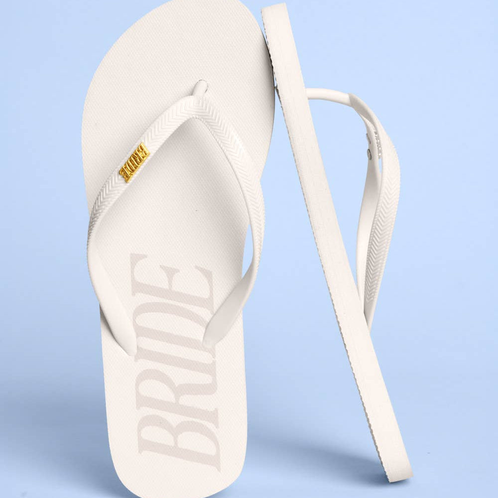Bride Flip Flops