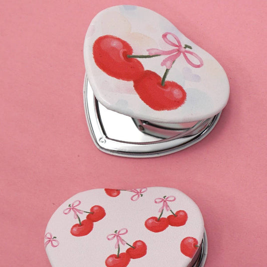 Travel Cherry Compact Mirrors