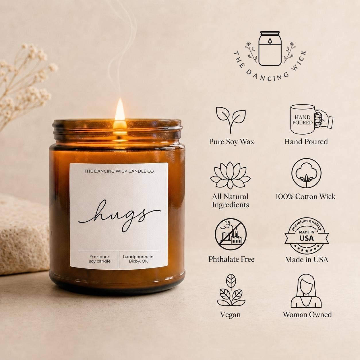 Hugs Candle
