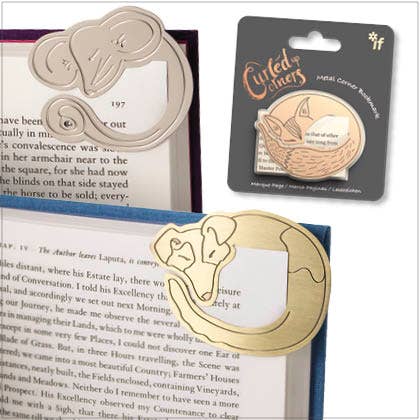 Curled Up Corners Bookmark