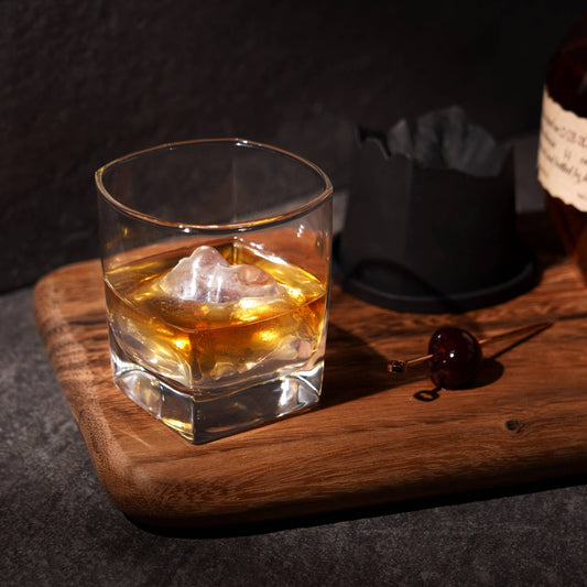 Glacier Ice Mold & Crystal Whiskey Glass