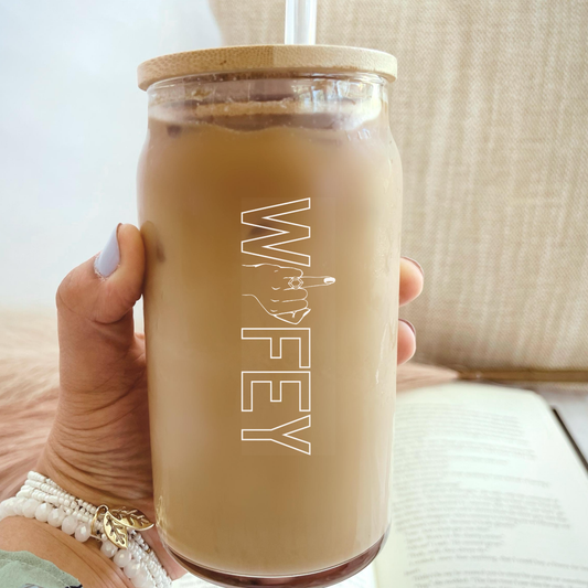 Wifey Glass Tumbler