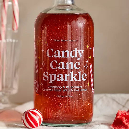 Candy Cane Glitter Cocktail Mixer,