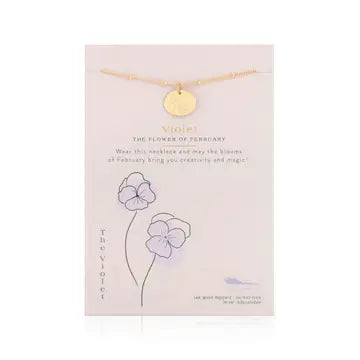 Birth Flower Necklaces