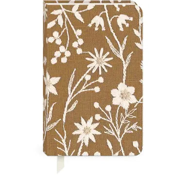 Floral Embroidered Fabric Journals