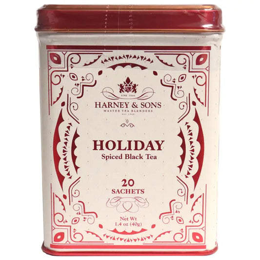 Holiday Tea Sachets w/ Vintage Tin