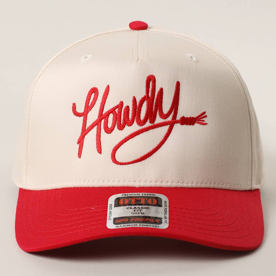 Howdy Embroidered Trucker Hat