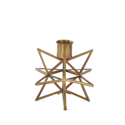 Gold Star Taper Candleholders