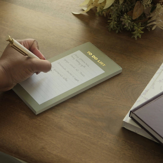 Olive To Do List Notepad