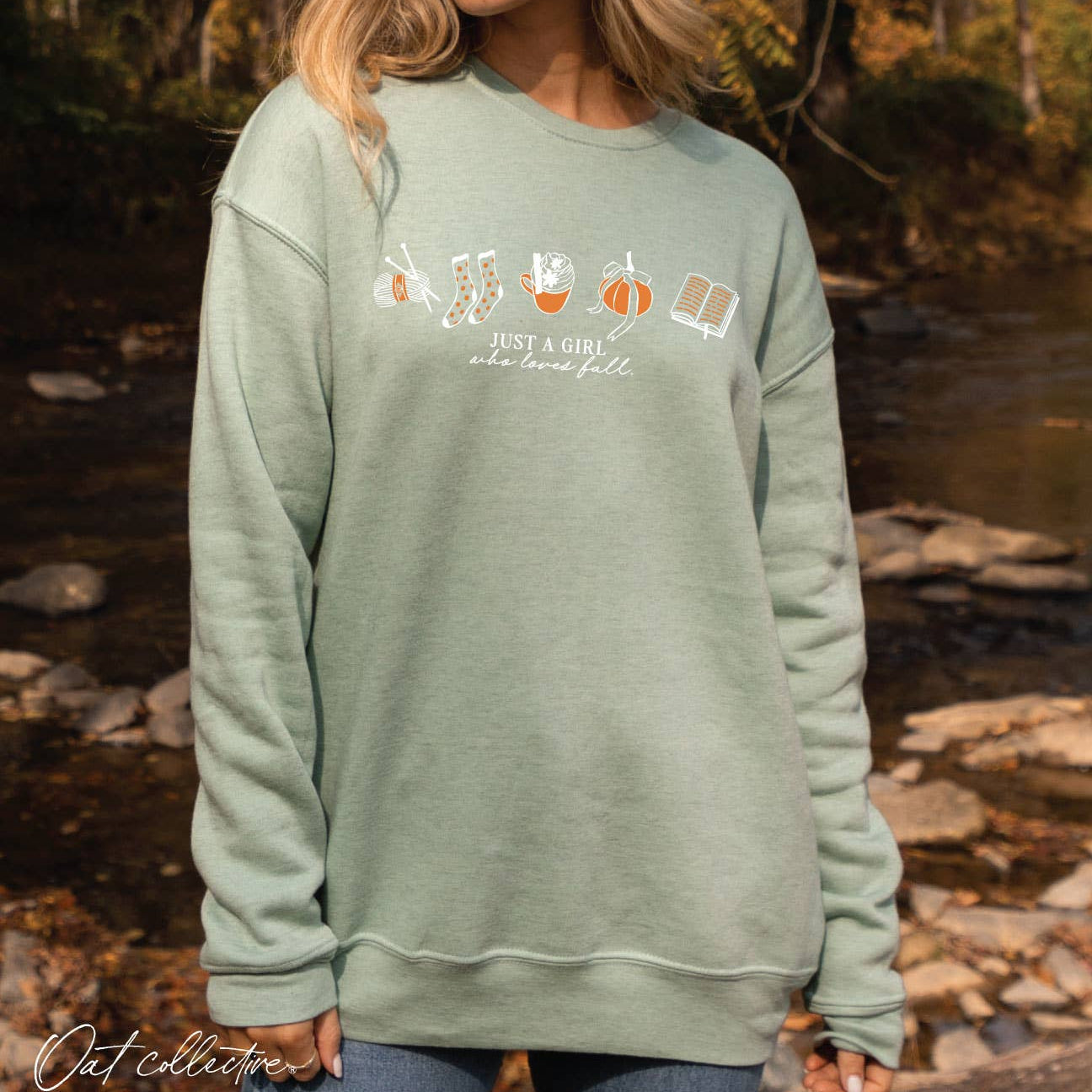 Just A Girl Who Loves Fall Graphic Sweatshirt