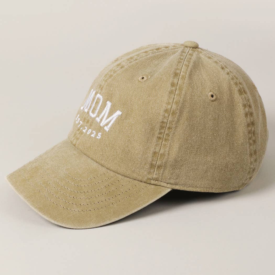 Mom est. 2025 Embroidered Baseball Cap