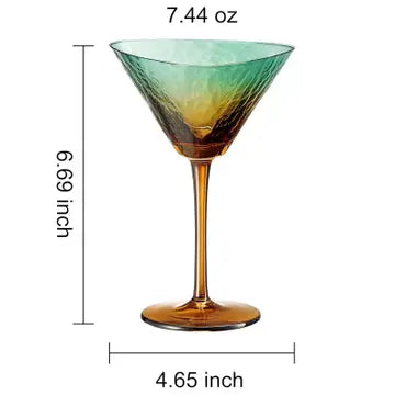 Gold & Teal Glassware Collection