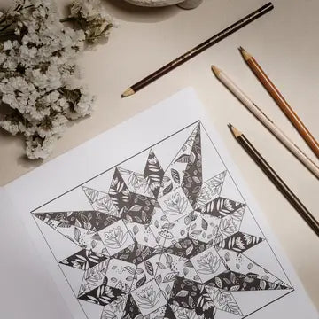 Modern Quilting Coloring Book: Adult Coloring Book