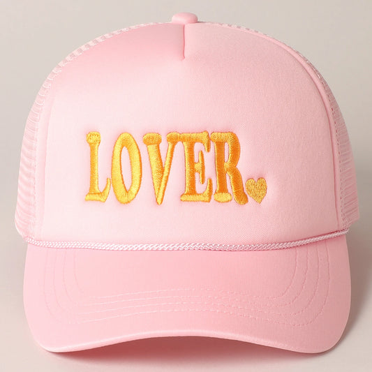 Lover Embroidered Trucker Hat