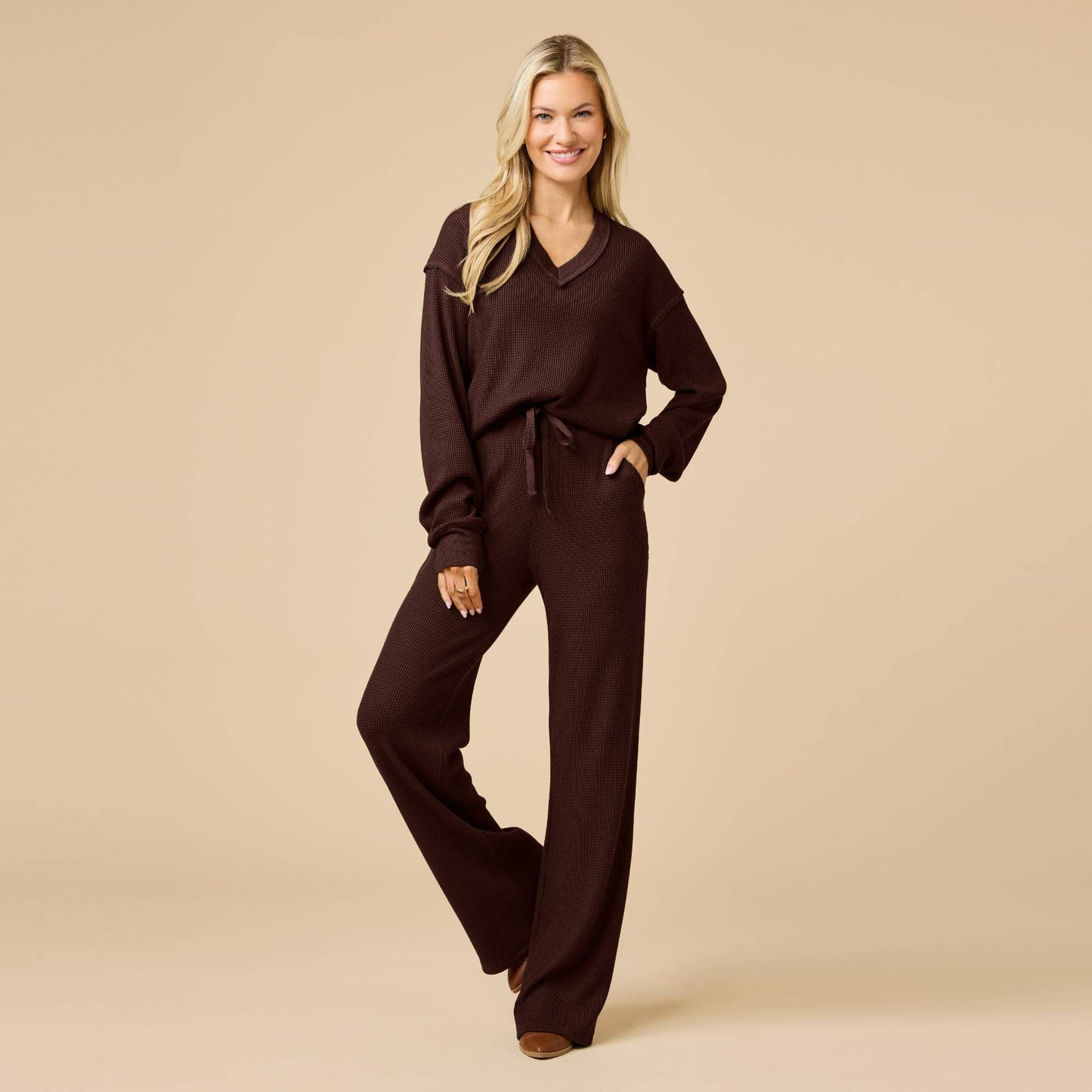 AirThermal Knit V-Neck Top