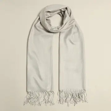 Plain Pashmina Shawl Scarf Wrap w/ Fringe