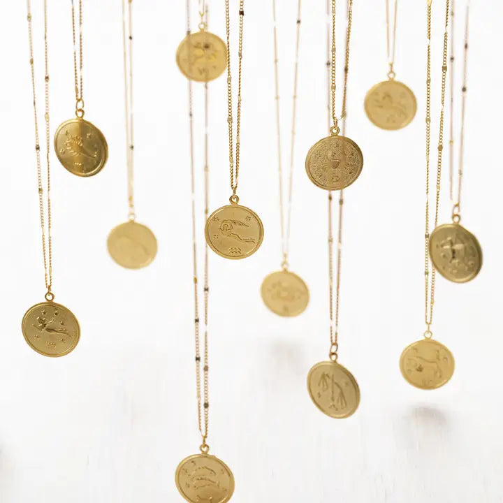 Zodiac Medallion Necklaces