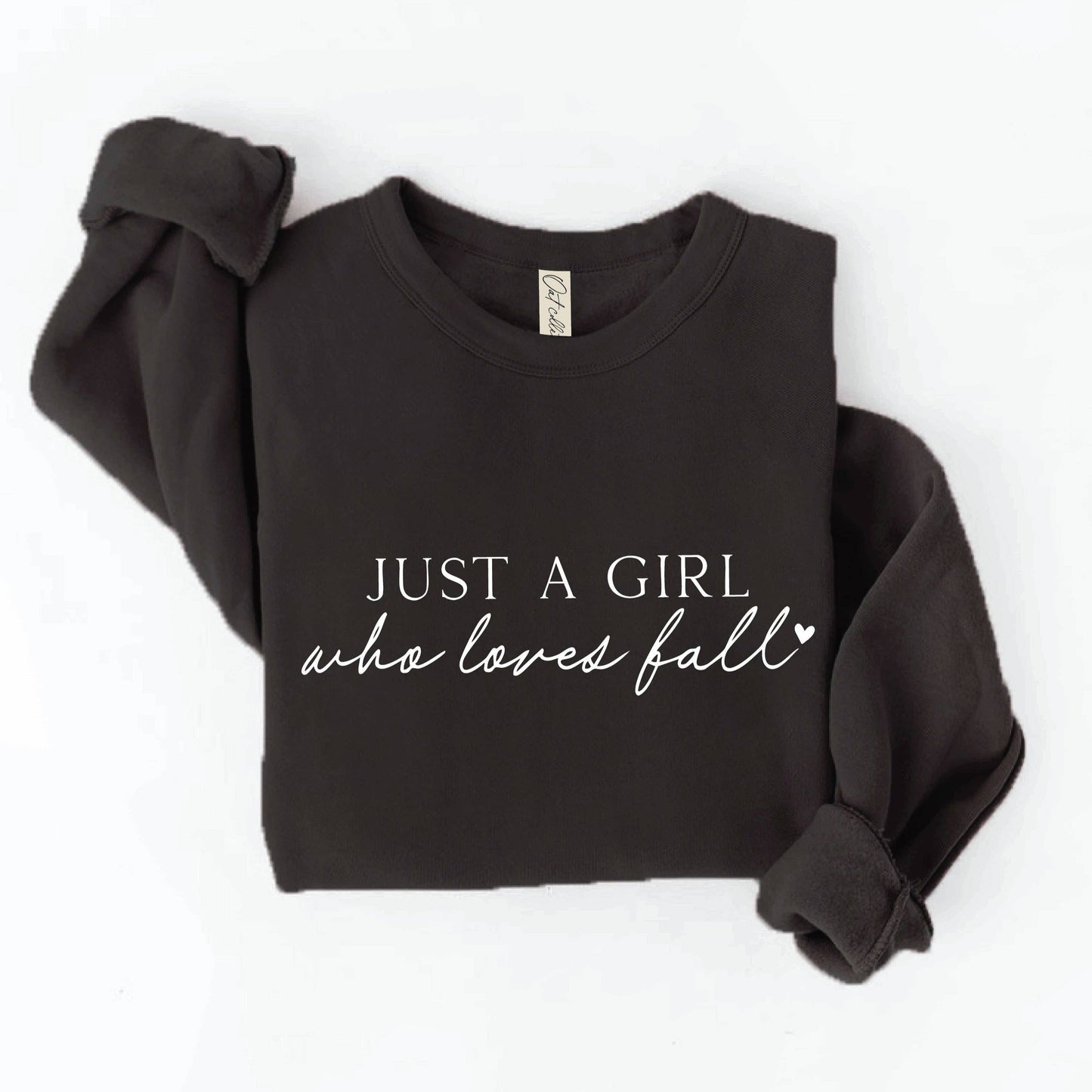 Just A Girl Who Loves Fall Graphic Sweatshirt