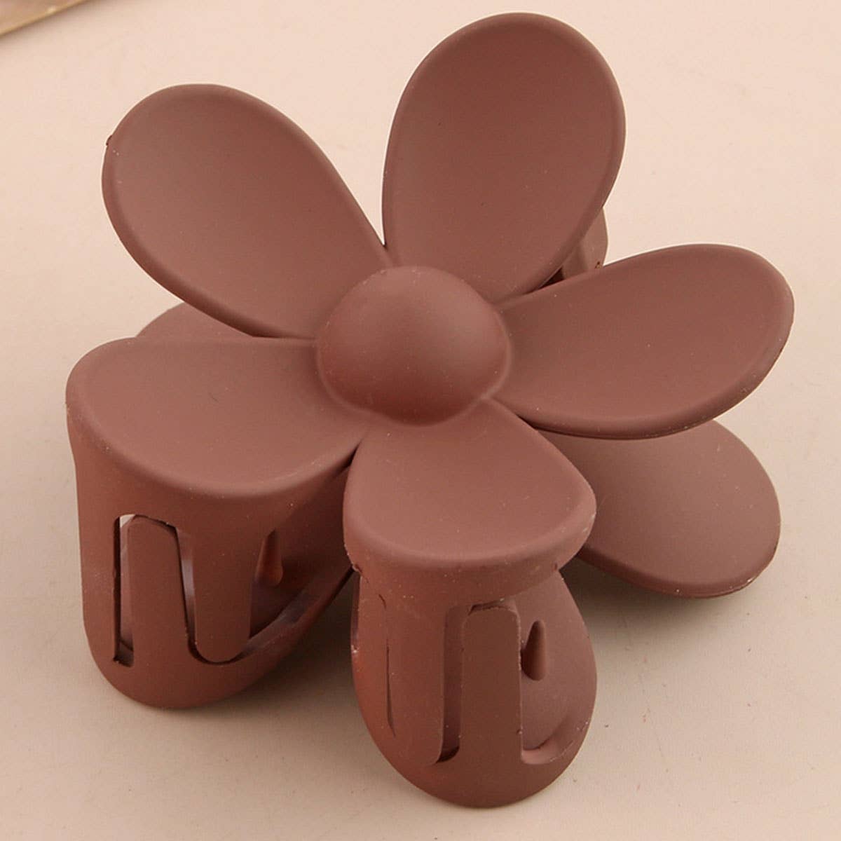 Matte Floral Claw Clips