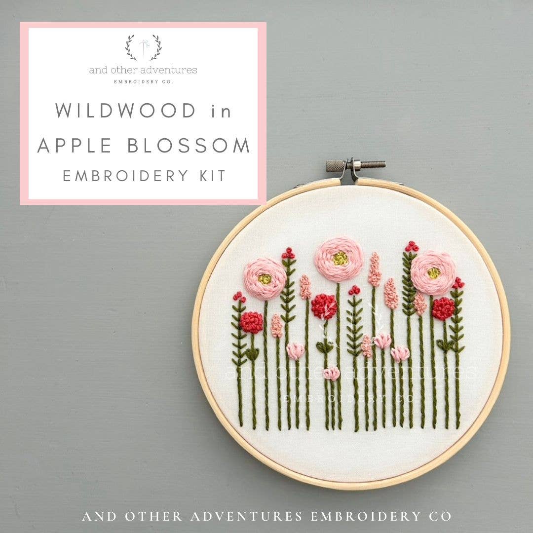 Wildwood in Apple Blossom Embroidery Kit