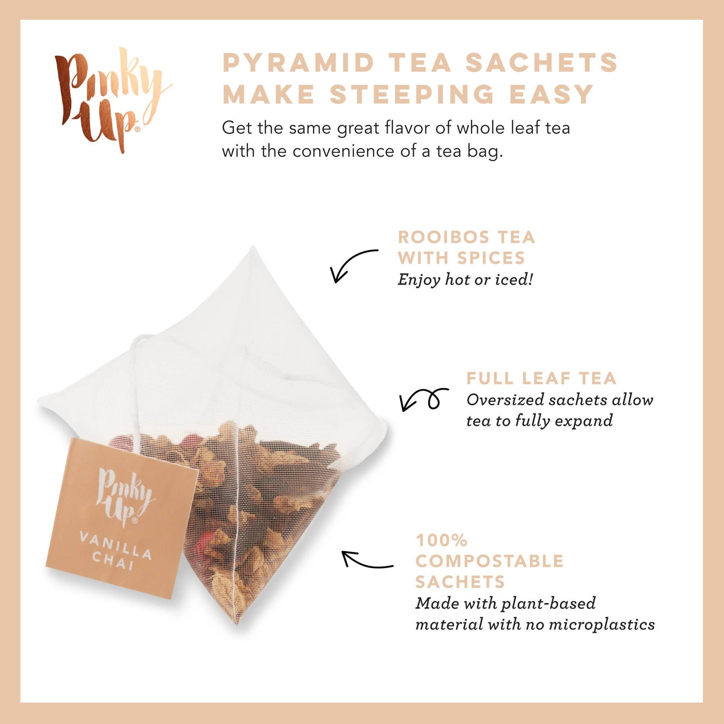 Vanilla Chai Rooibos Tea by Pinky Up