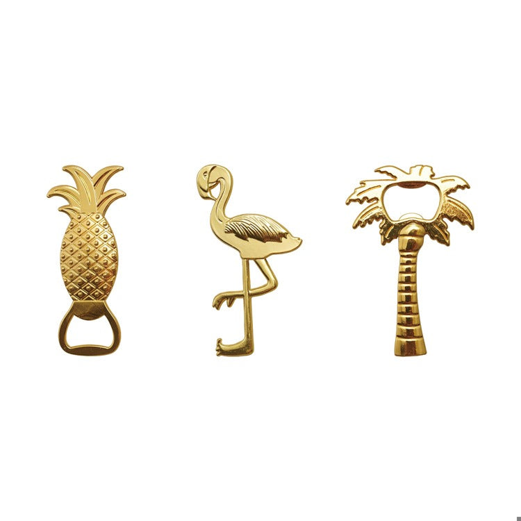 Gold Tropical Bottle Openers